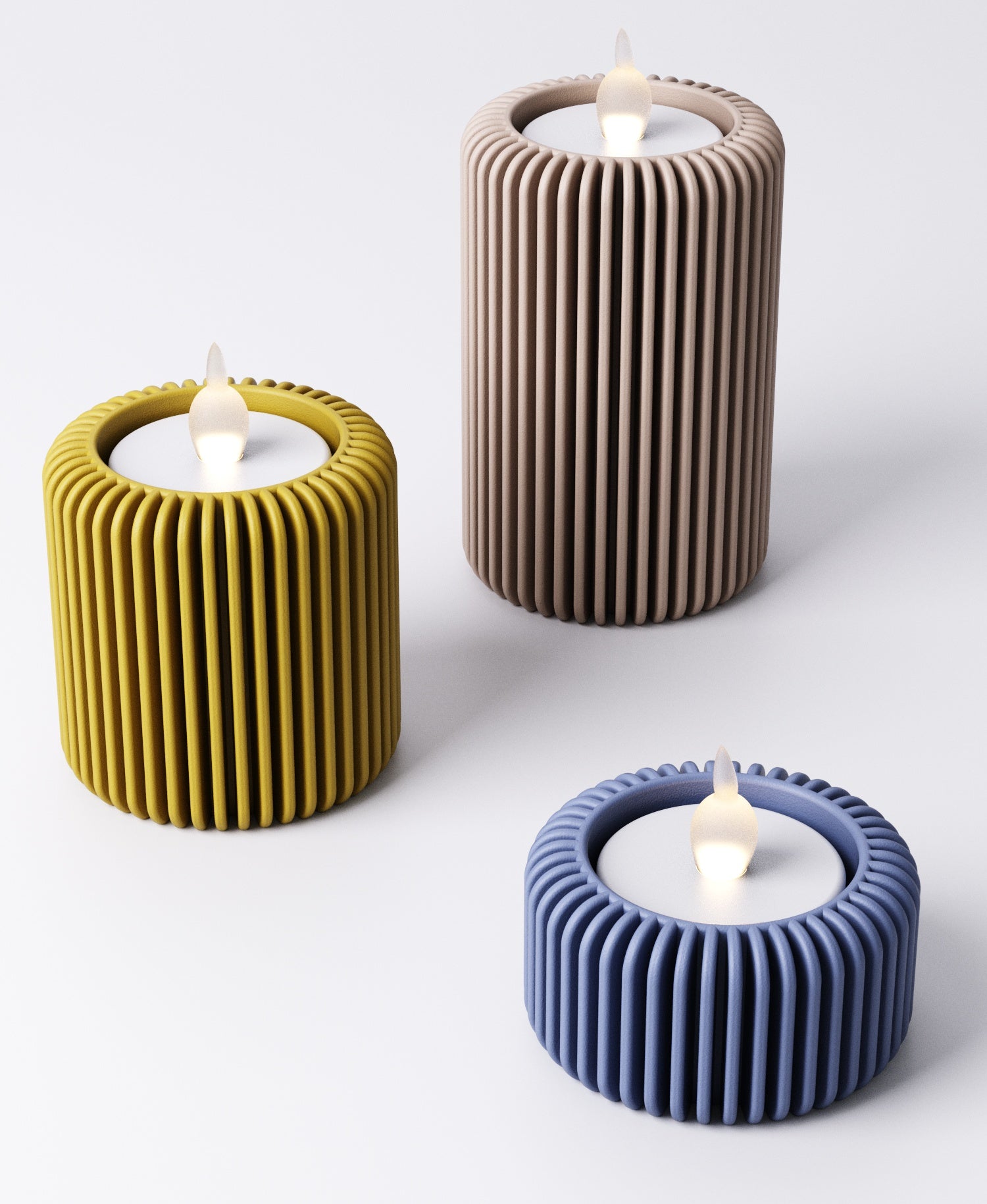 Fin Tealight Holder - Candle Not included