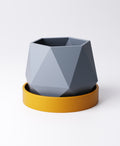 Geometric Planter with Drip Tray