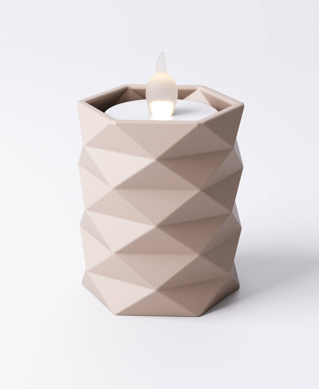 Geometric Tealight Holder - Candle not included