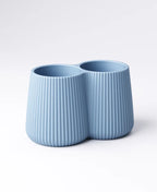 Ridged Double Tealight Holder