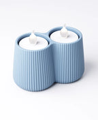 Ridged Double Tealight Holder