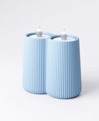 Ridged Double Tealight Holder