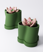 Ripple Planter with Drip Tray