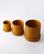 Scalloped Planter with Drip Tray 3 Sizes Included