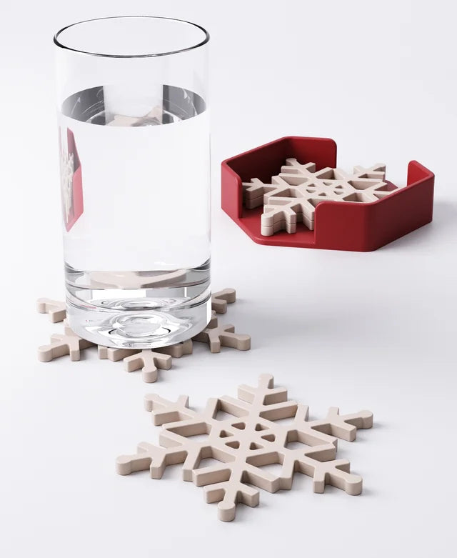 Snowflake Coaster Set